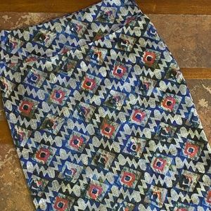 LuLaRoe Midi Skirt, Geometric, large
